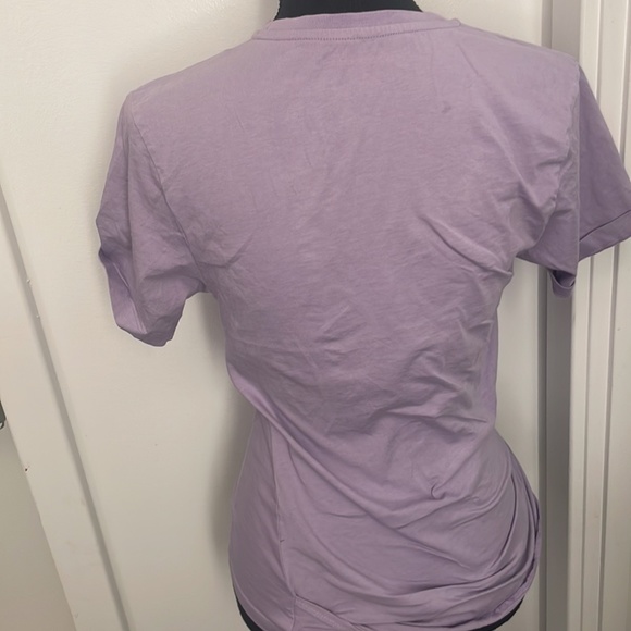 Paco Rabanne Neon Lilac Logo Tee Size L - Picture 3 of 6
